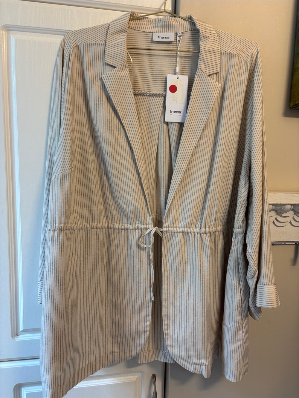 Fransa Denmark linen blend blazer type jacket